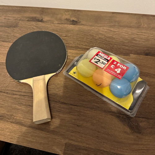 Carlton table tennis bat - table,